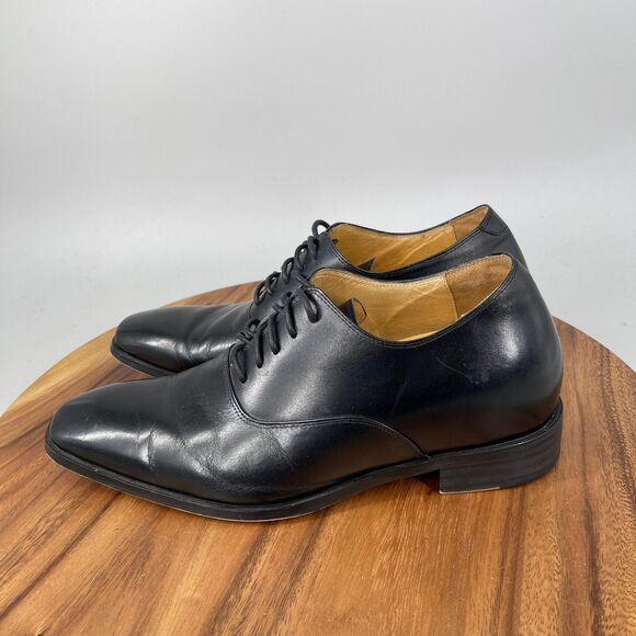 Chamaripa Elevator Oxfords Mens Size 8 / 40 Black Leather Lace-Up Dress Shoes main image 8